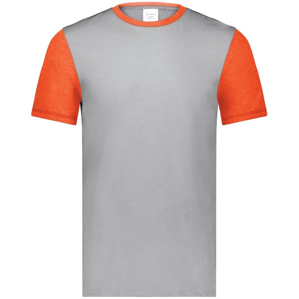 6877 Augusta Sportswear GREY HEATHER/ORANGE HEATHER