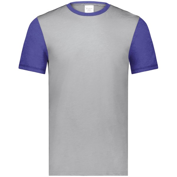 6877 Augusta Sportswear GREY HEATHER/PURPLE HEATHER