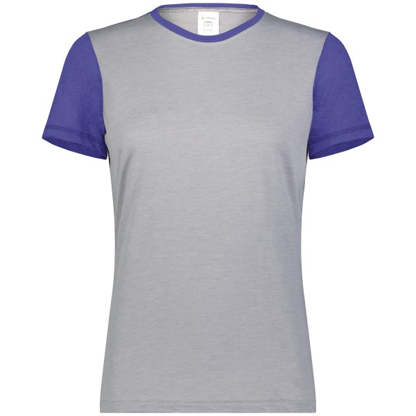 6878 Augusta Sportswear GREY HEATHER/PURPLE HEATHER