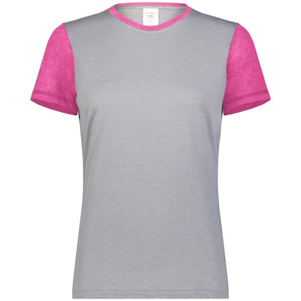 6878 Augusta Sportswear GREY HEATHER/ORCHID HEATHER