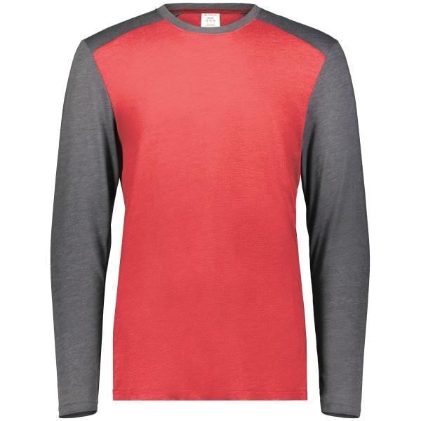 6882 Augusta Sportswear SCARLET HEATHER/CARBON HEATHER
