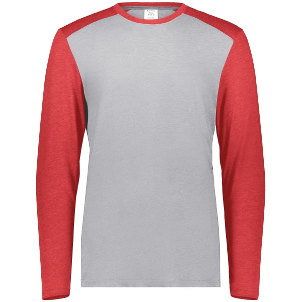 6882 Augusta Sportswear GREY HEATHER/SCARLET HEATHER