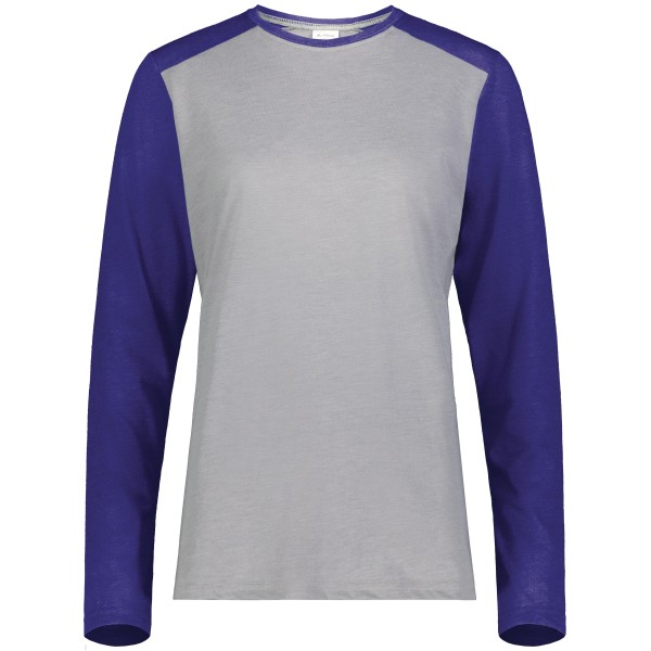 6883 Augusta Sportswear GREY HEATHER/PURPLE HEATHER