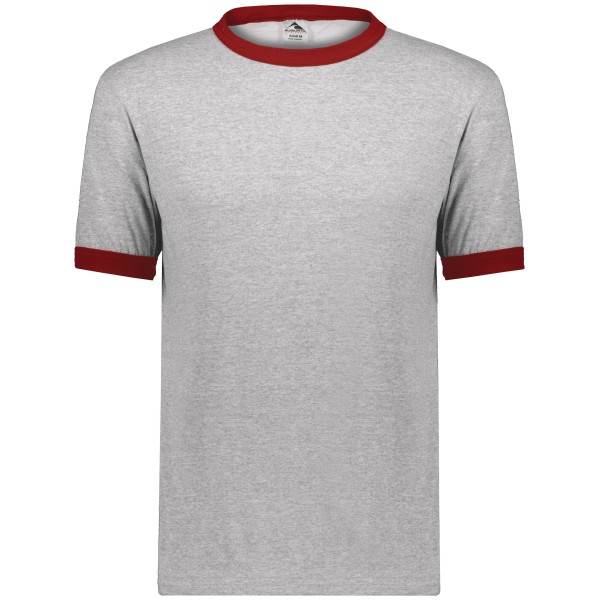 710 Augusta Sportswear ATHLETIC HEATHER/RED