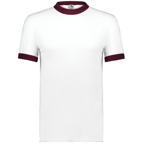 710 Augusta Sportswear WHITE/MAROON