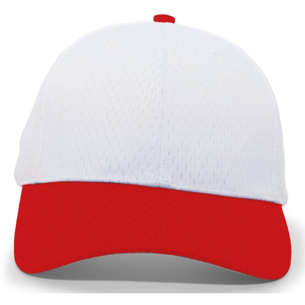 805M Pacific Headwear WHITE/RED