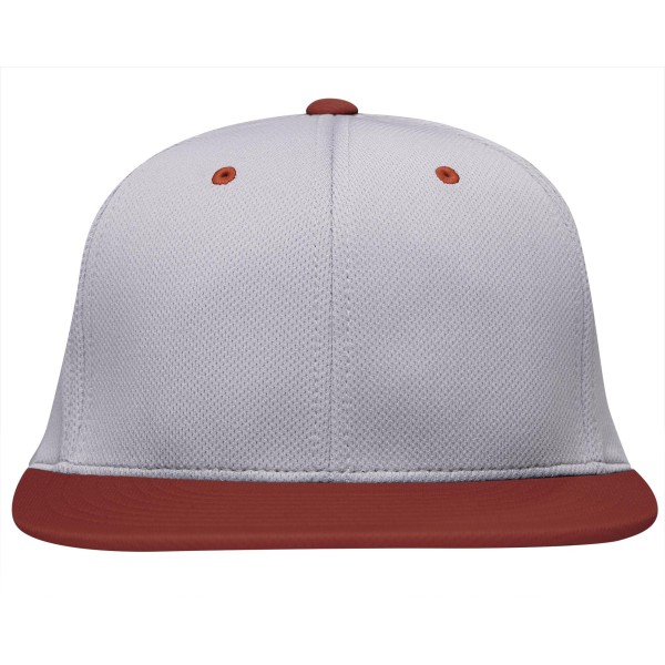 ES342 Pacific Headwear Silver/Red