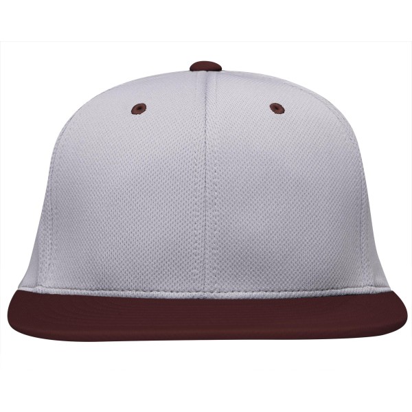 ES342 Pacific Headwear SILVER/MAROON