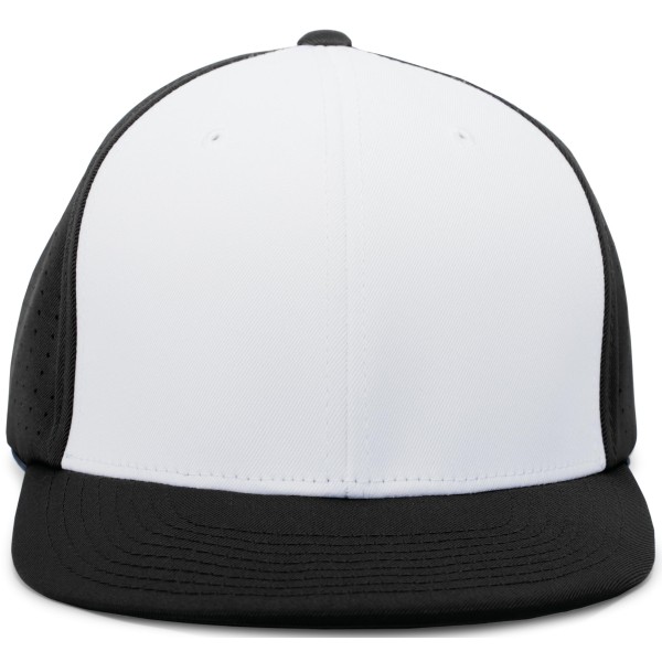 ES474 Pacific Headwear WHITE/BLACK/BLACK