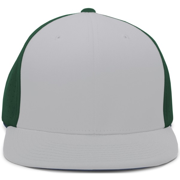 ES474 Pacific Headwear SILVER/DARK GREEN/SILVER
