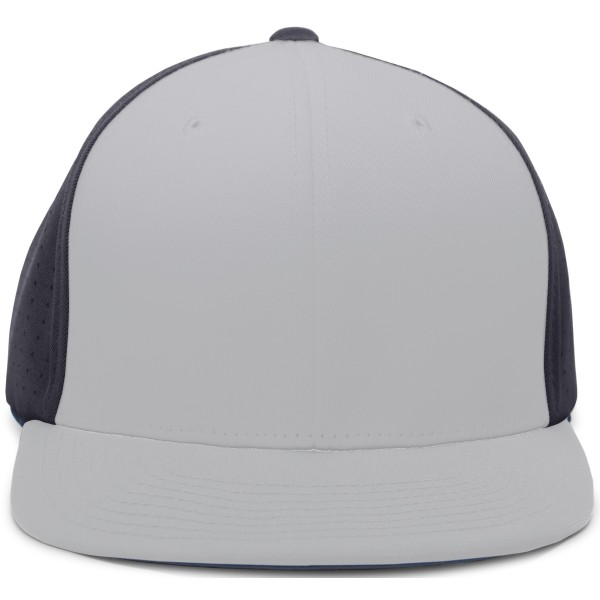 ES474 Pacific Headwear SILVER/NAVY/SILVER