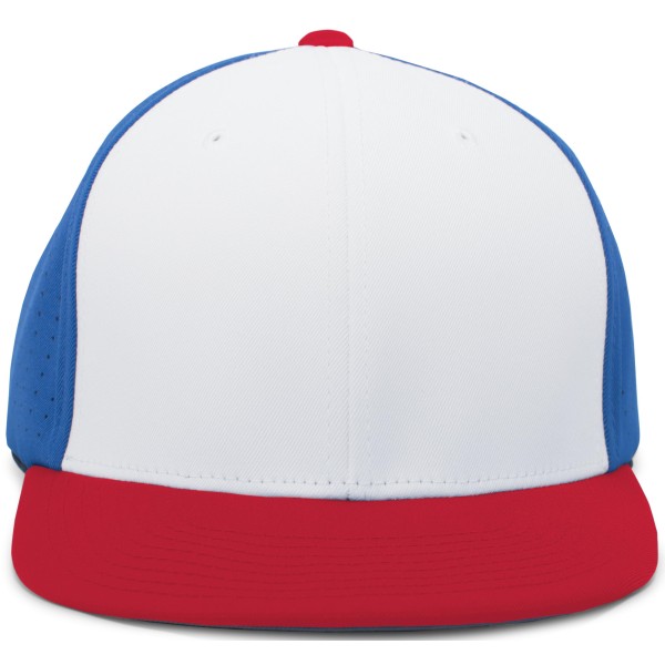 ES474 Pacific Headwear White/Royal/Red