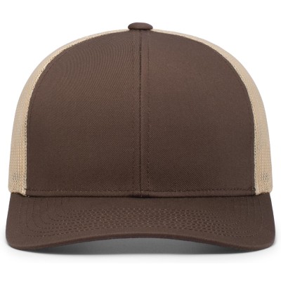 Pacific Headwear P113 BROWN/KHAKI/BROWN