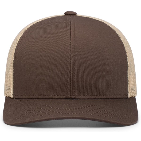P113 Pacific Headwear BROWN/KHAKI/BROWN
