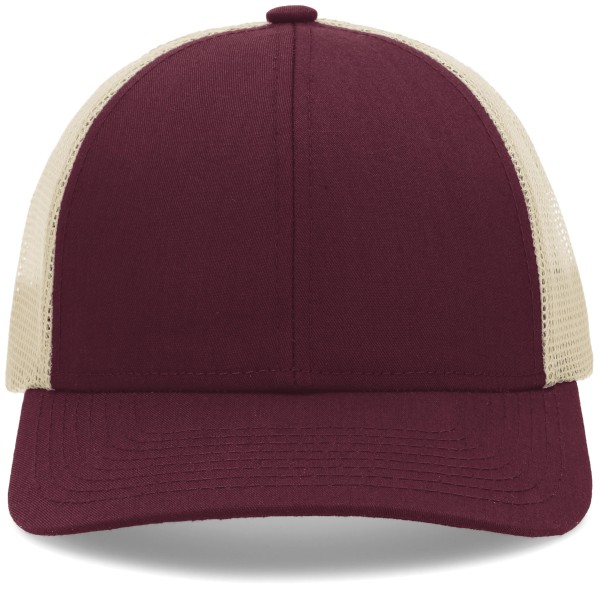 P114 Pacific Headwear MAROON/BEIGE/MAROON