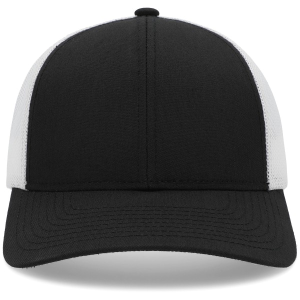 P114 Pacific Headwear BLACK/WHITE/BLACK