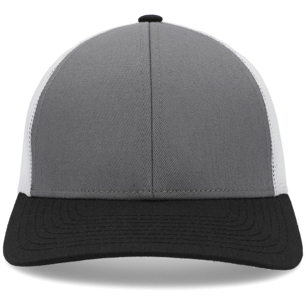 P114 Pacific Headwear LIGHT CHARCOAL/WHITE/BLACK