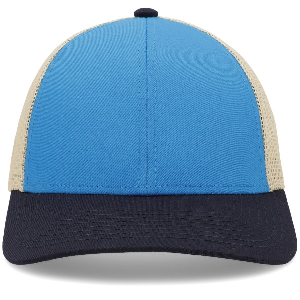 P114 Pacific Headwear PANTHER TEAL/BEIGE/NAVY