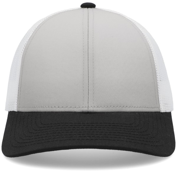P114 Pacific Headwear SILVER/WHITE/BLACK