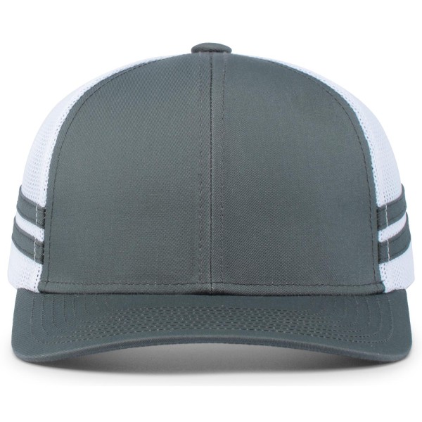 P115 Pacific Headwear GRAPHITE/WHITE/GRAPHITE