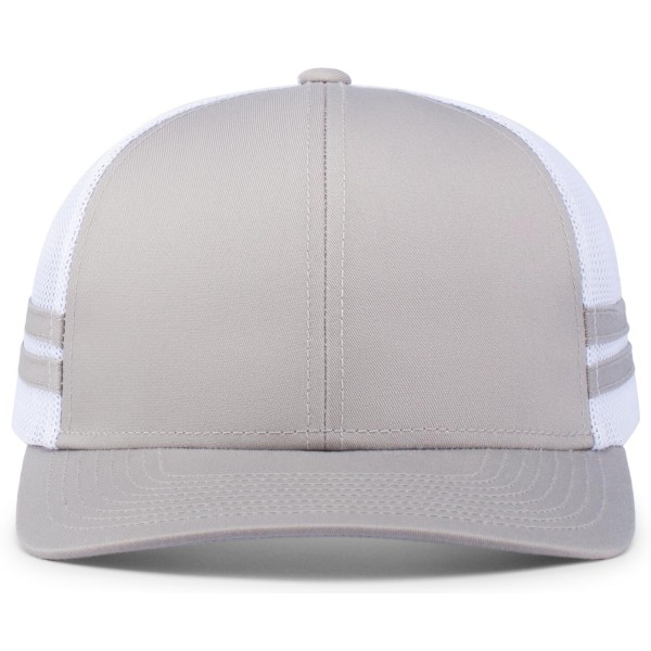 P115 Pacific Headwear SILVER/WHITE/SILVER