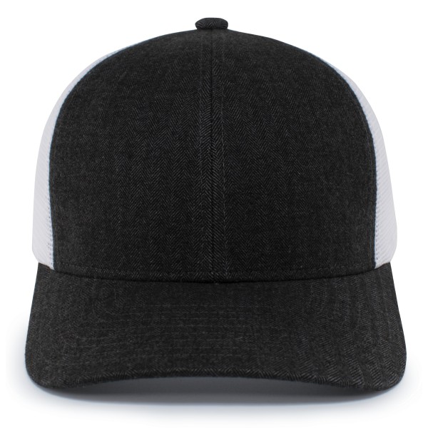 P124 Pacific Headwear LT CHARCOAL/WHITE/LT CHARCOAL