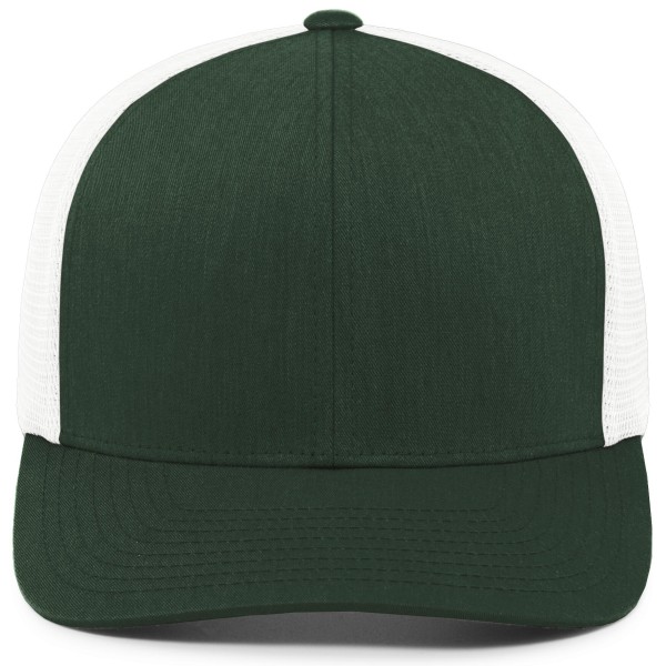 P151 Pacific Headwear DARK GREEN/WHITE/DARK GREEN