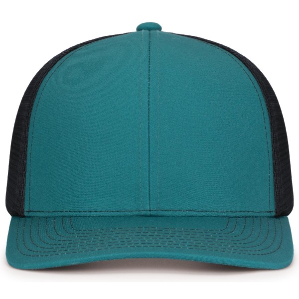 P151S Pacific Headwear DEEPTEAL/LT CHARC/DEEPTEAL