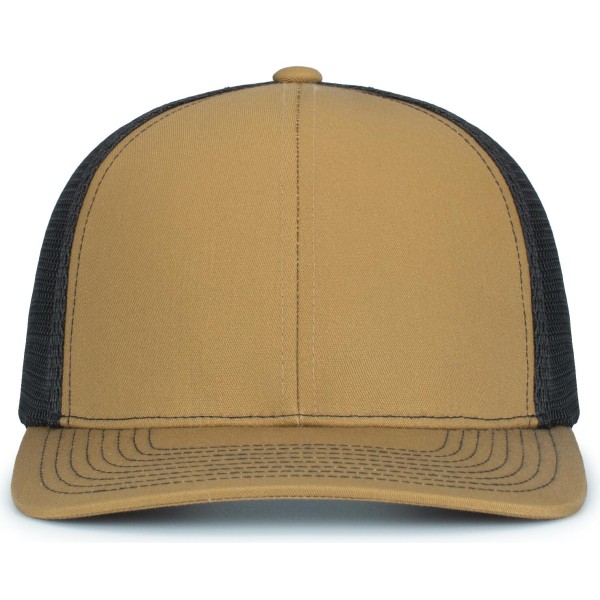 P151S Pacific Headwear BUCK/LT CHARCOAL/BUCK