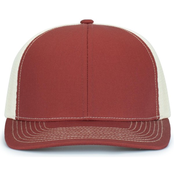 P151S Pacific Headwear BRICK/BEIGE/BRICK