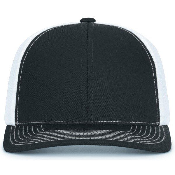 P151S Pacific Headwear BLACK/WHITE/BLACK