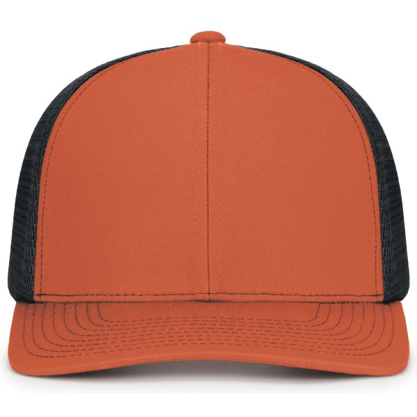 P151S Pacific Headwear RUST/LIGHT CHARCOAL/RUST