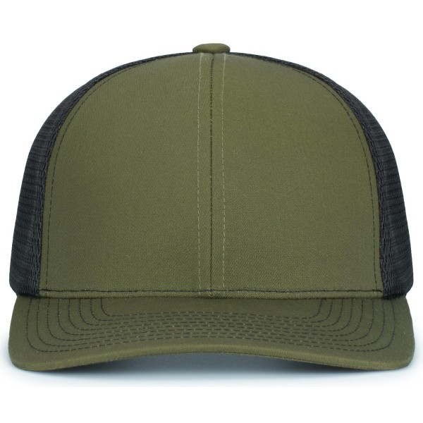 P151S Pacific Headwear MOSS/LT CHARCOAL/MOSS