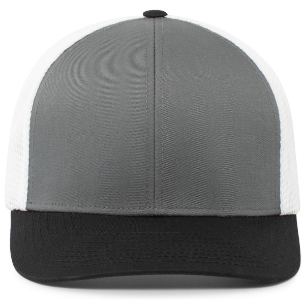 P401 Pacific Headwear GRAPHITE/WHITE/BLACK