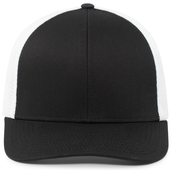P401 Pacific Headwear BLACK/WHITE/BLACK