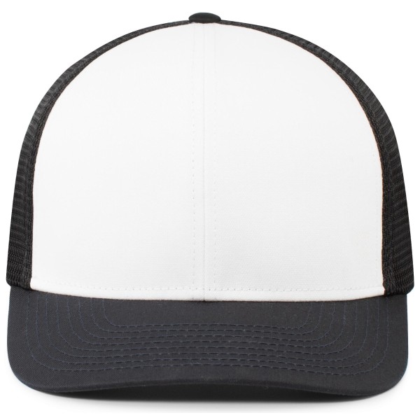 P401 Pacific Headwear WHITE/NAVY/NAVY
