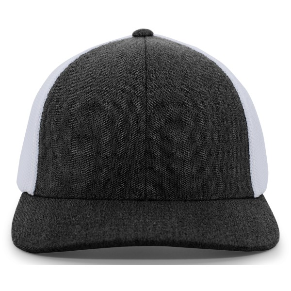 P405 Pacific Headwear BLACK HEATHER/WHITE