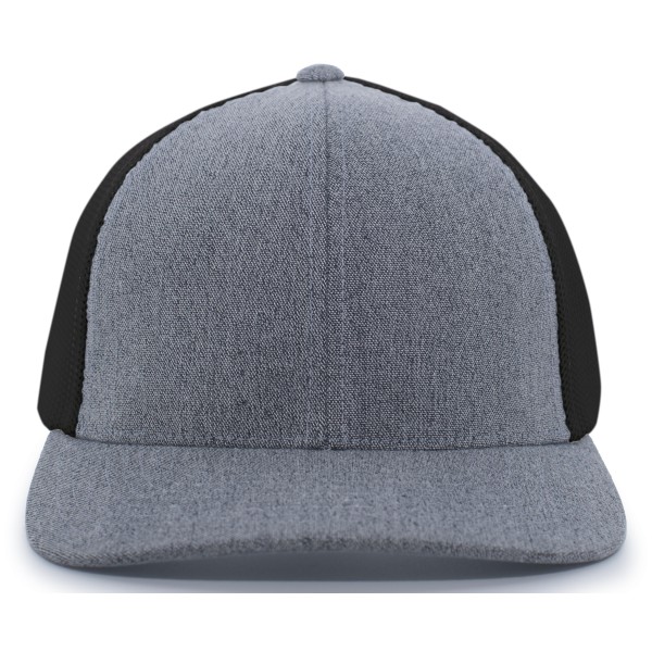 P405 Pacific Headwear GREY HEATHER/BLACK
