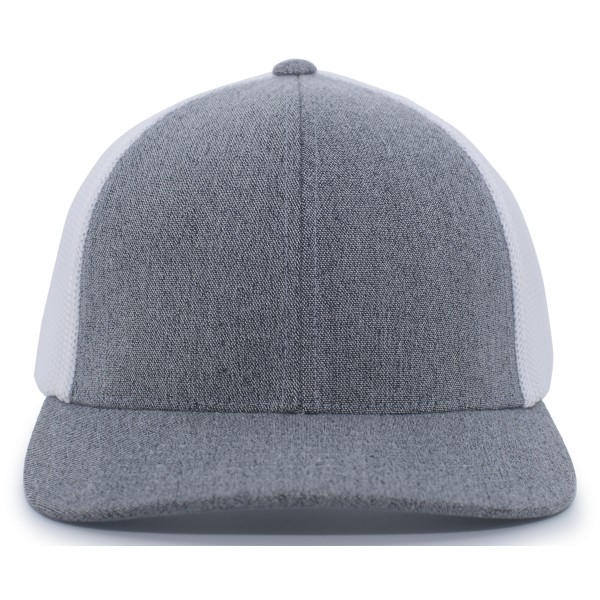 P405 Pacific Headwear GREY HEATHER/WHITE