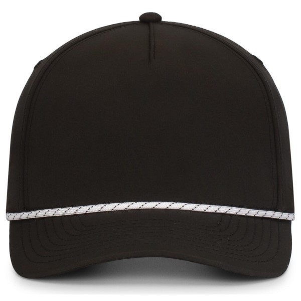 P421 Pacific Headwear BLACK/WHITE/BLACK