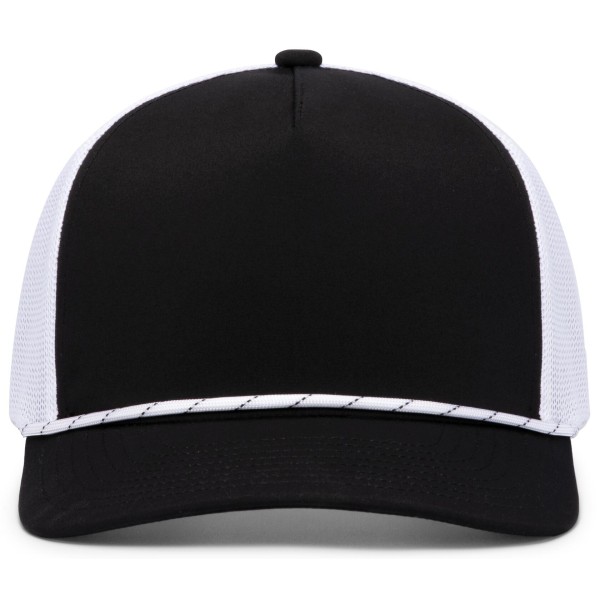 P423 Pacific Headwear BLACK/WHITE/BLACK