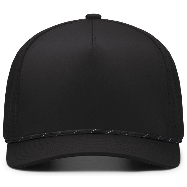 P424 Pacific Headwear Black/Black/White
