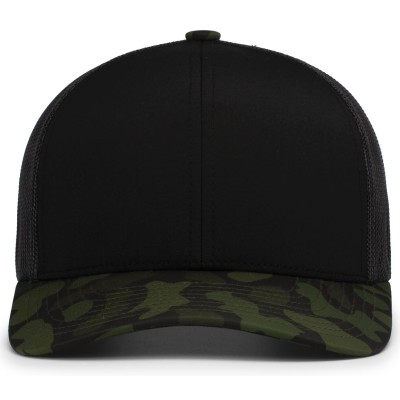 Pacific Headwear P686 WEEKENDER DUCK CAMO TRUCKER SNAPBACK CAP