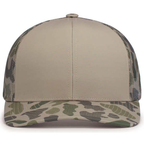 P686 Pacific Headwear KHAKI/COASTLAND/COASTLAND