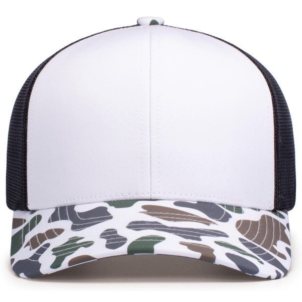 P686 Pacific Headwear BONE/LIGHT CHARCOAL/TIMBERLINE