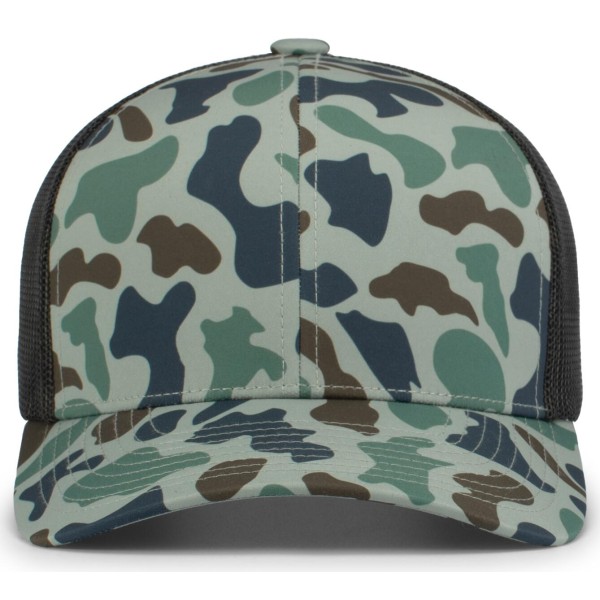 P686 Pacific Headwear MALLARD/LT CHARCOAL/MALLARD