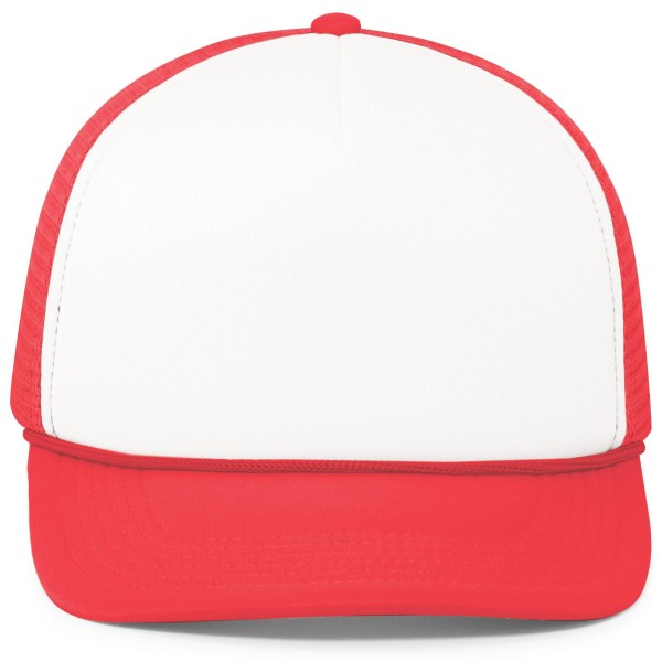 P782 Pacific Headwear WHITE/RED/RED