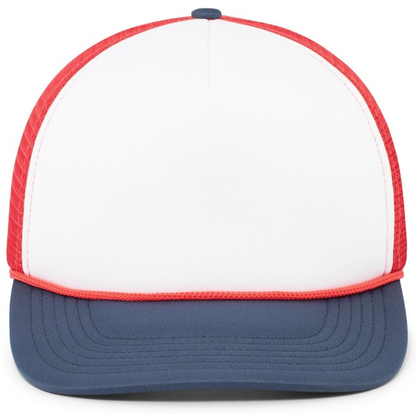 P782 Pacific Headwear WHITE/RED/NAVY