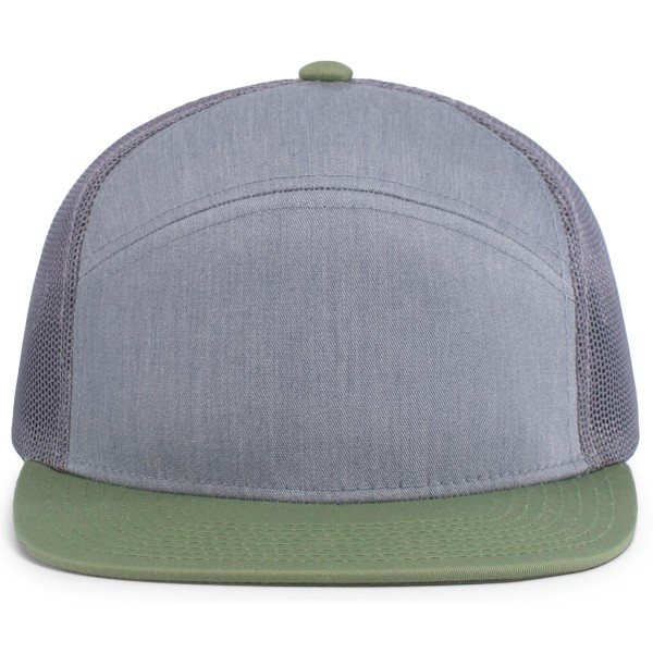 P787 Pacific Headwear HEATHER GREY/LODEN