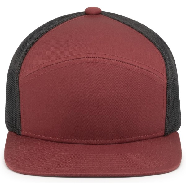 P787 Pacific Headwear BRICK/LT CHARCOAL/BRICK